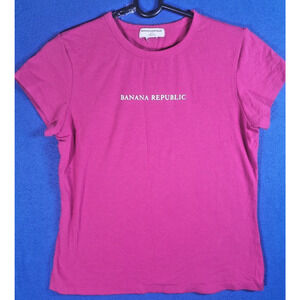 Banna Republic Strech Pink T-Shirt Women's Size Small